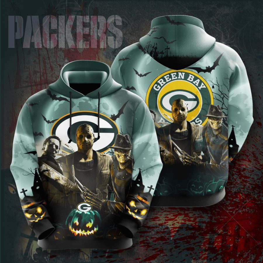 Green Bay Packers No728 Custom Hoodie 3D AOP Hoodie Zip Hoodie H110