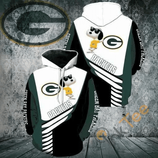Green Bay Packers Snoopy   Hoodie 3D TR9483