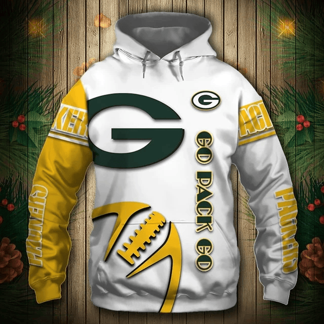 Green Bay Packers Zigzag Casual Printed 3D Hoodie