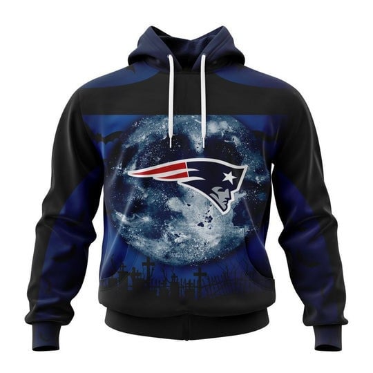 Halloween NFL New England Patriots Custom Name Number 3D Printed Hoodie