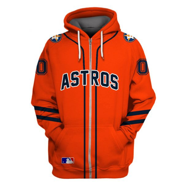 Houston Astros Personalized Gold AOP Hoodie Zip Hoodie HH231