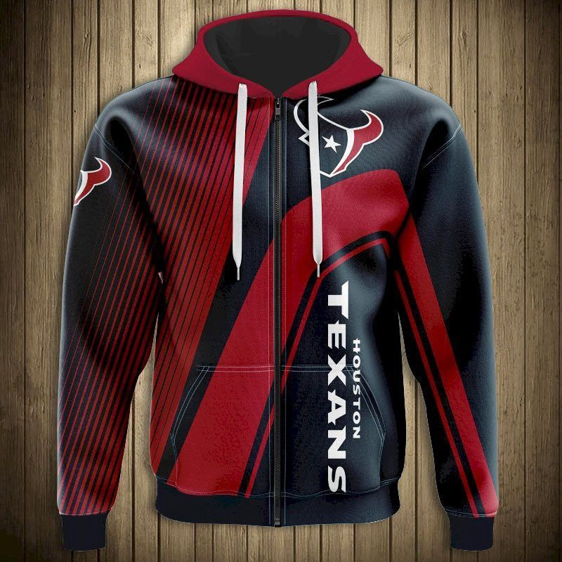 Houston Texans Fan 3D Hoodie Hoodie Zip Hoodie All Over Print 627