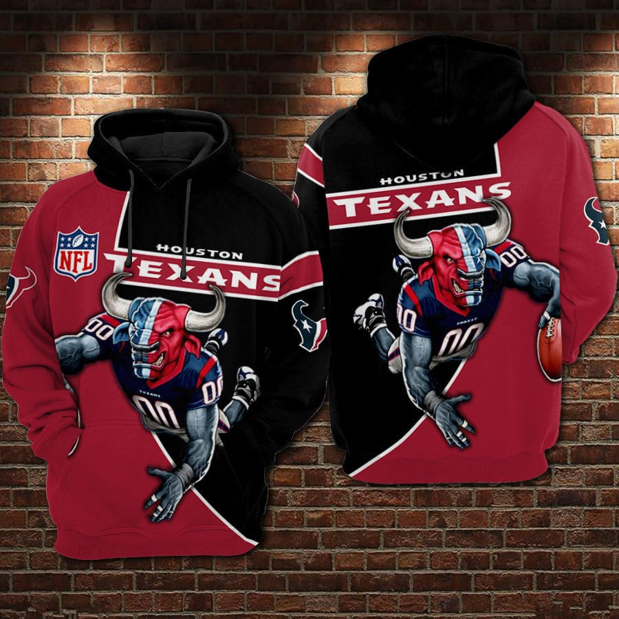 Houston Texans Football Big Buffalo Houston Texans Houston Texans   Hoodie 3D