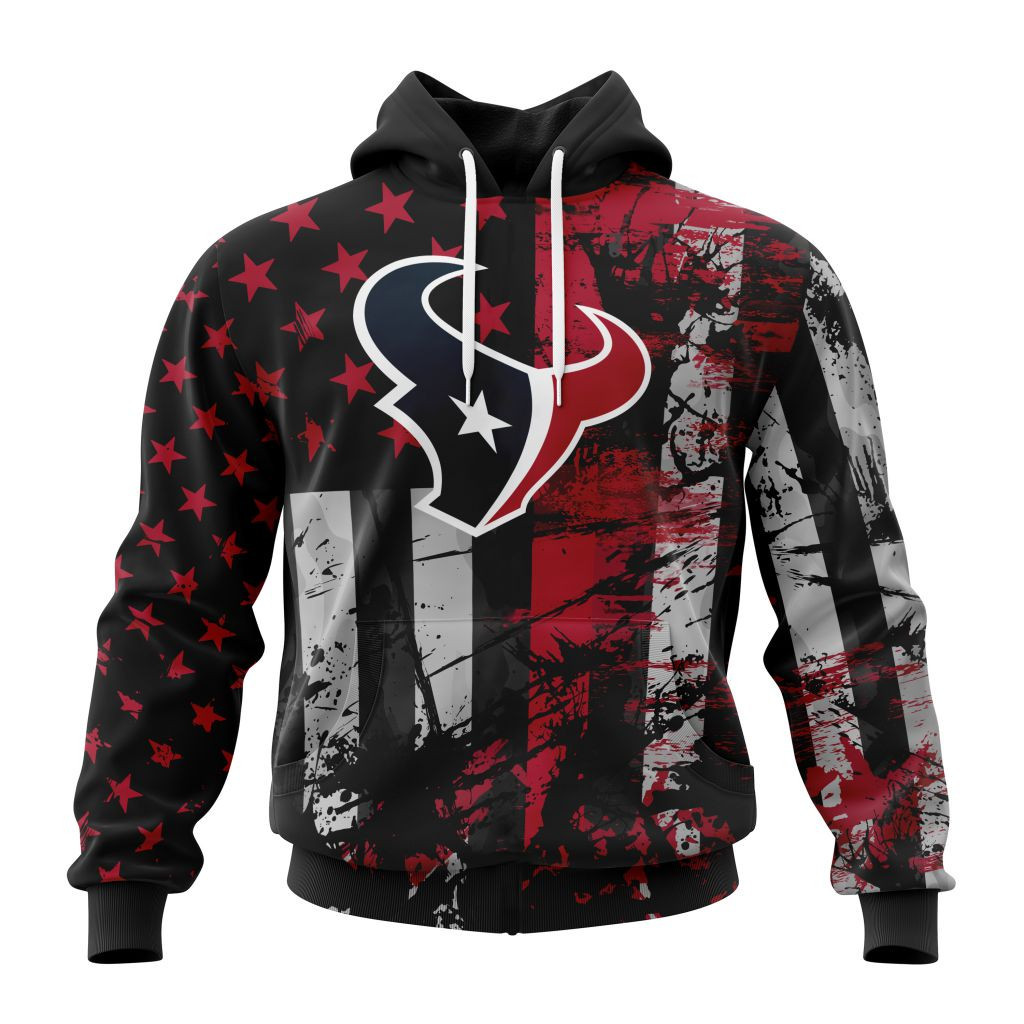 Houston Texans Jersey For America Hoodie Zip Hoodie TR461