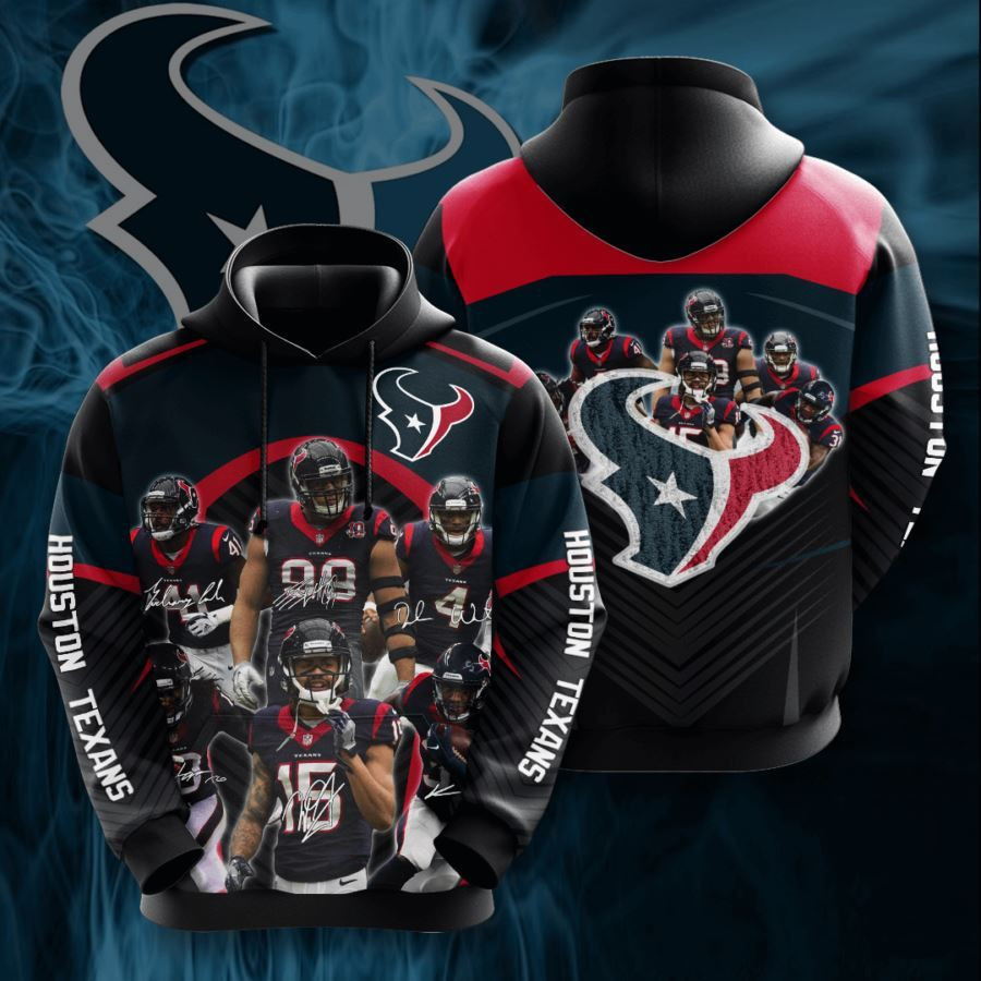 Houston Texans No797 Black Custom Hoodie Zip Hoodie PH572
