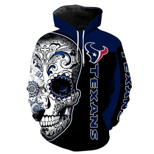 Houston Texans Skull New Full Over Print319   Hoodie 3D