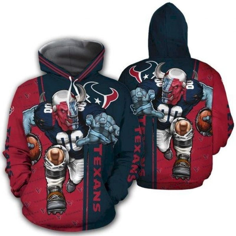 Houston Texanss Mascot Ultra Cool Custom   Hoodie 3D