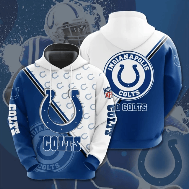 Indianapolis Colts Dense Ring Casual Printed 3D Hoodie