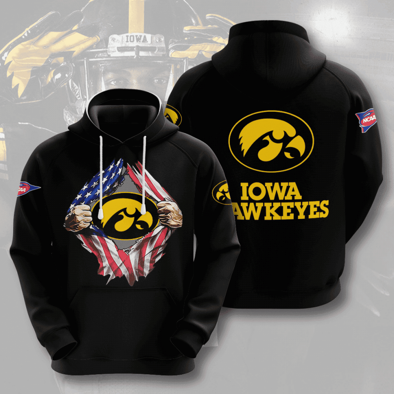 Iowa Hawkeyes 3D Hoodie Zip Hoodie PH6478