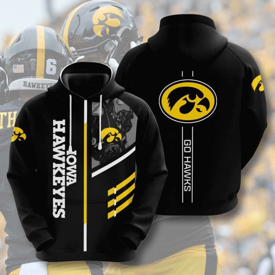 Iowa Hawkeyes No846 Black Custom Hoodie Zip Hoodie PH1103