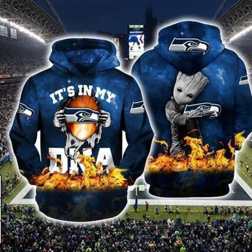 Its My Seattle Seahawks Dna Groot   Hoodie 3D TR5388