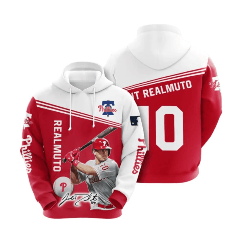 J T Realmuto Philadelphia Phillies Casual Printed 3D Hoodie