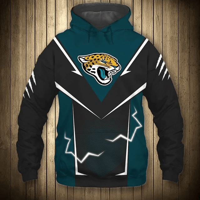 Jacksonville Jaguars Flame Printed 3D Hoodie