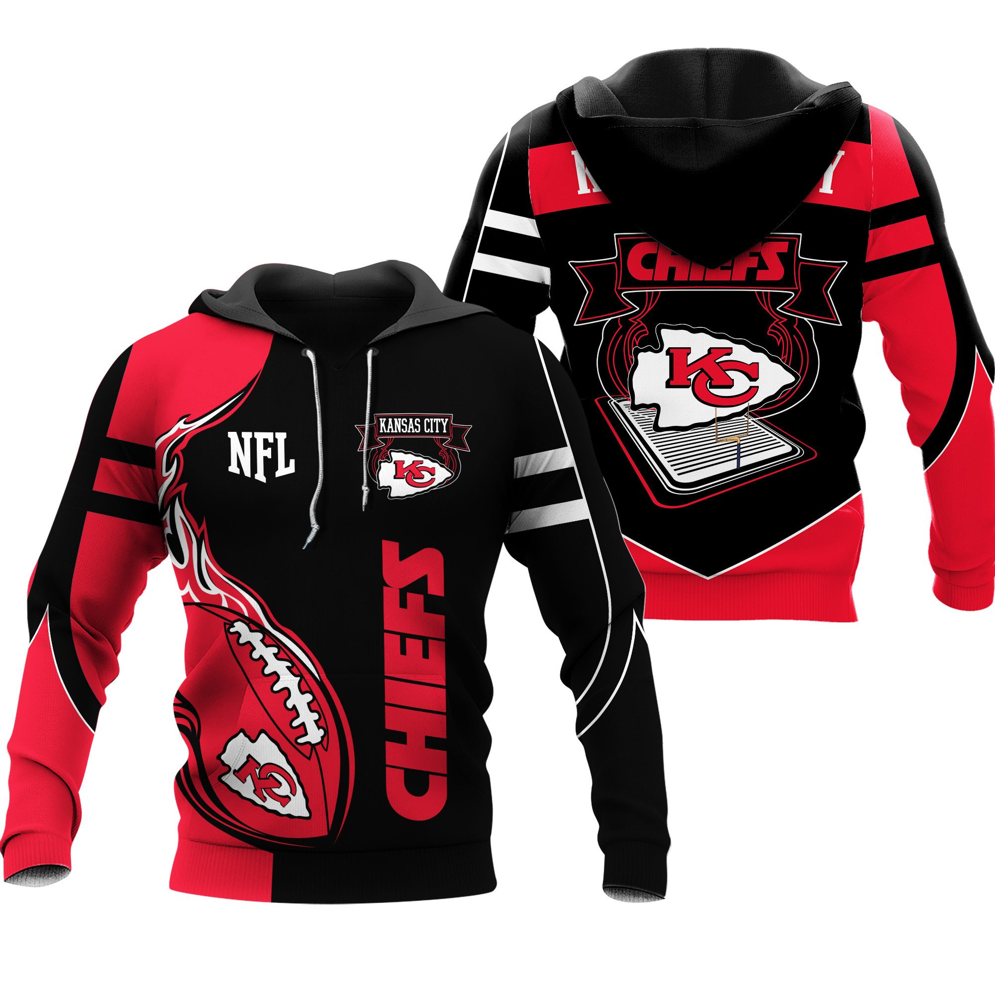 Kansas City Chiefs NFL Fan 3D Hoodie, Zip Hoodie, Sweatshirt TR3695
