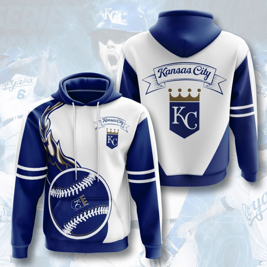 Kansas City Royals No939 Blue White Custom Hoodie Zip Hoodie PH1110