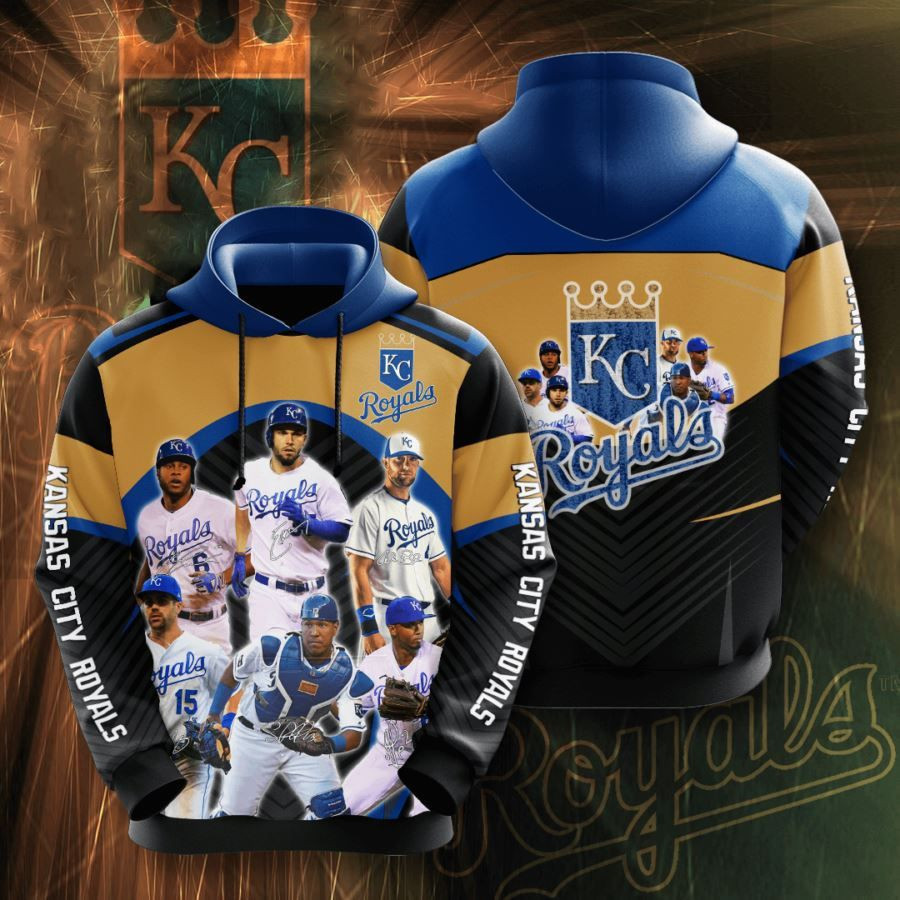 Kansas City Royals No945 Blue Black Custom Hoodie Zip Hoodie PH2950