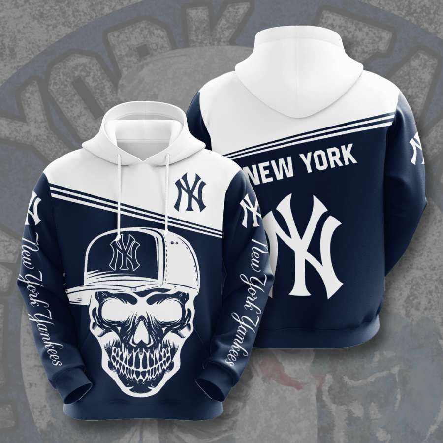 New York Yankees No1421 Blue Custom Hoodie Zip Hoodie PH41