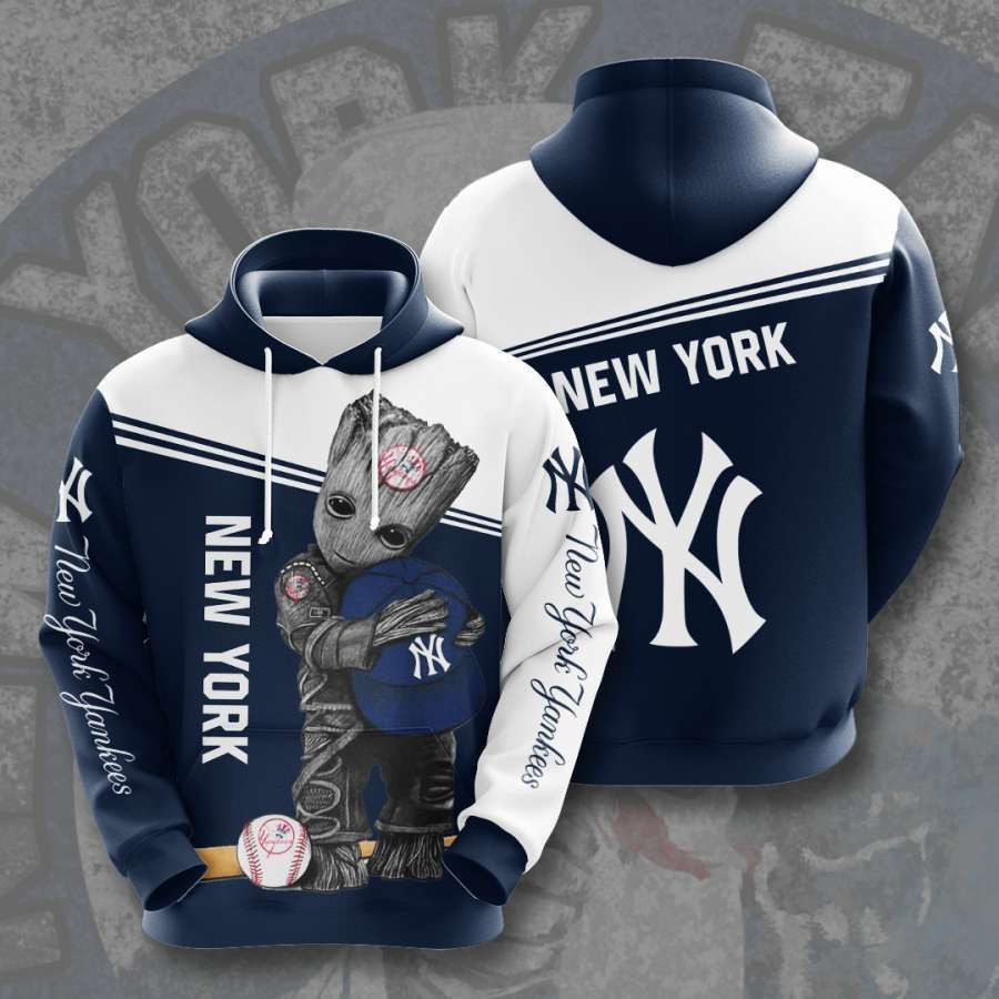 New York Yankees No1423 Blue Custom Hoodie Zip Hoodie PH3392