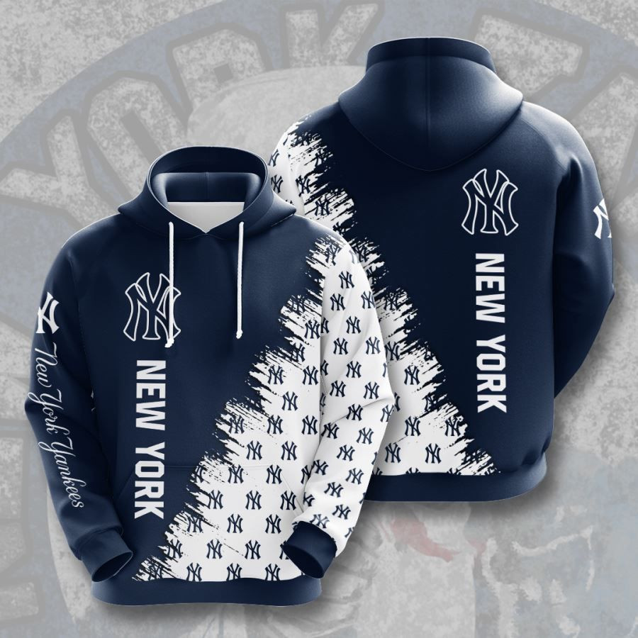 New York Yankees No1425 Blue Custom Hoodie Zip Hoodie PH273