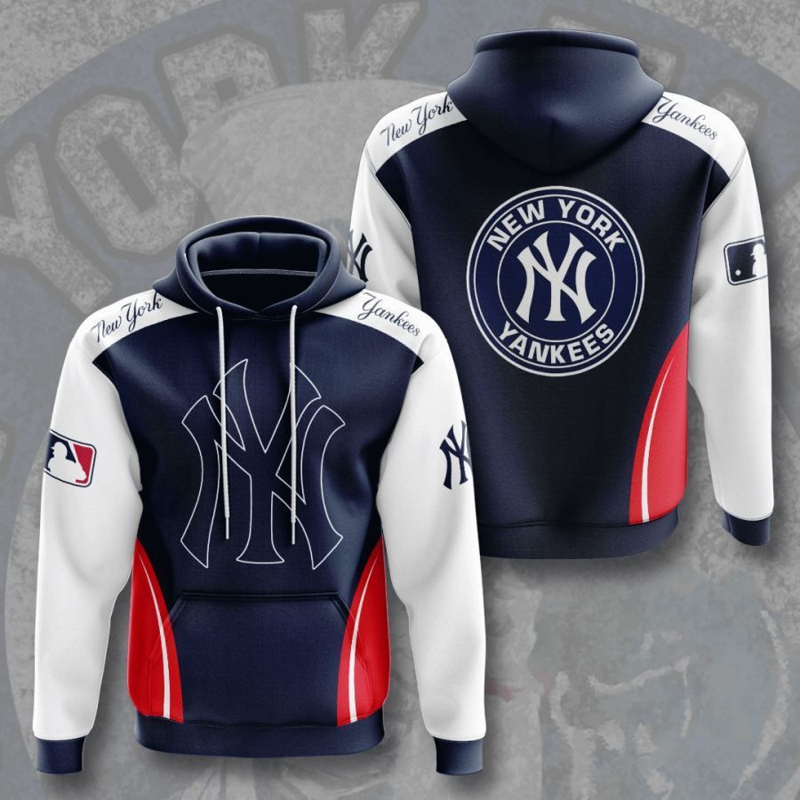 New York Yankees No1465 Blue Custom Hoodie Zip Hoodie PH869