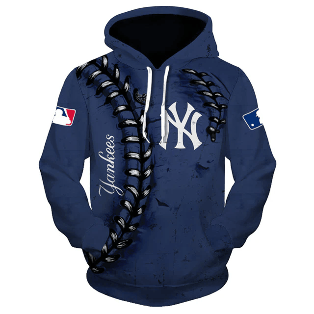 New York Yankees Printed 3D Hoodie
