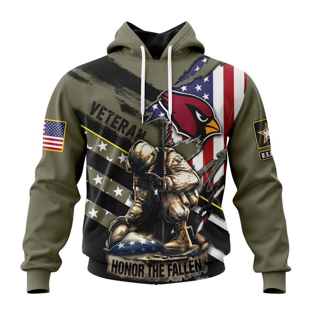 Nfl Arizona Cardinals  Honor Veterans And Their Families St2202 Hoodie Zip Hoodie TR385
