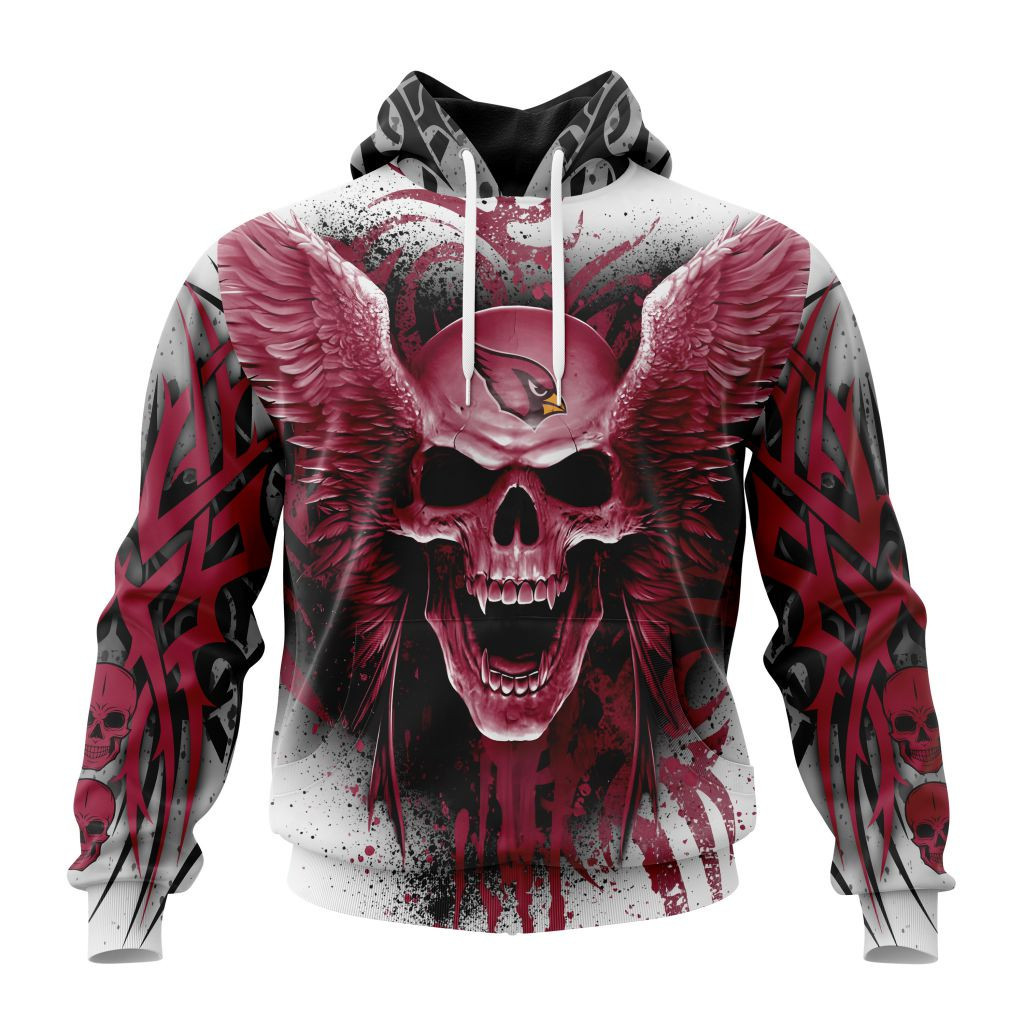 Nfl Arizona Cardinals Special Kits With Skull Art St2202 Hoodie Zip Hoodie TR449