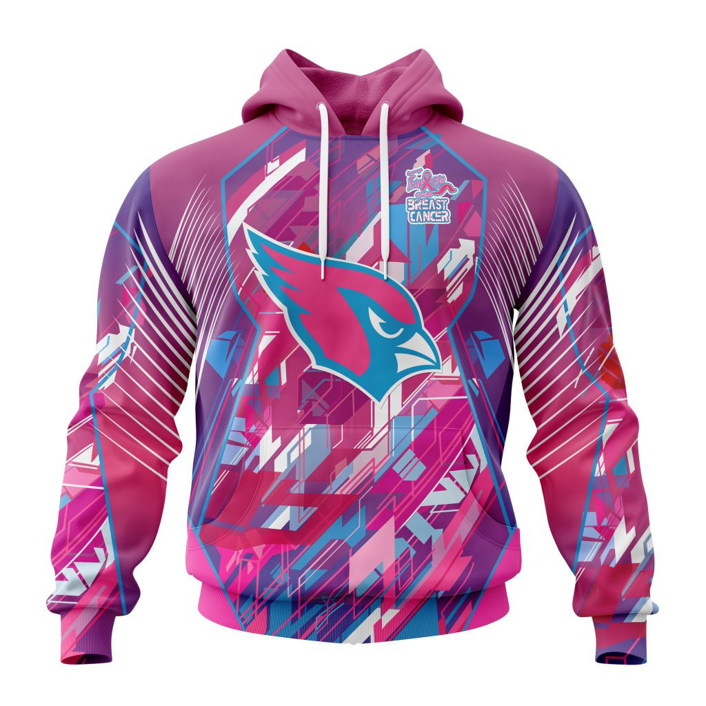 Nfl Arizona Cardinals Specialized Design I Pink I Can Fearless Again Breast Cancer Hoodie Zip Hoodie TR737