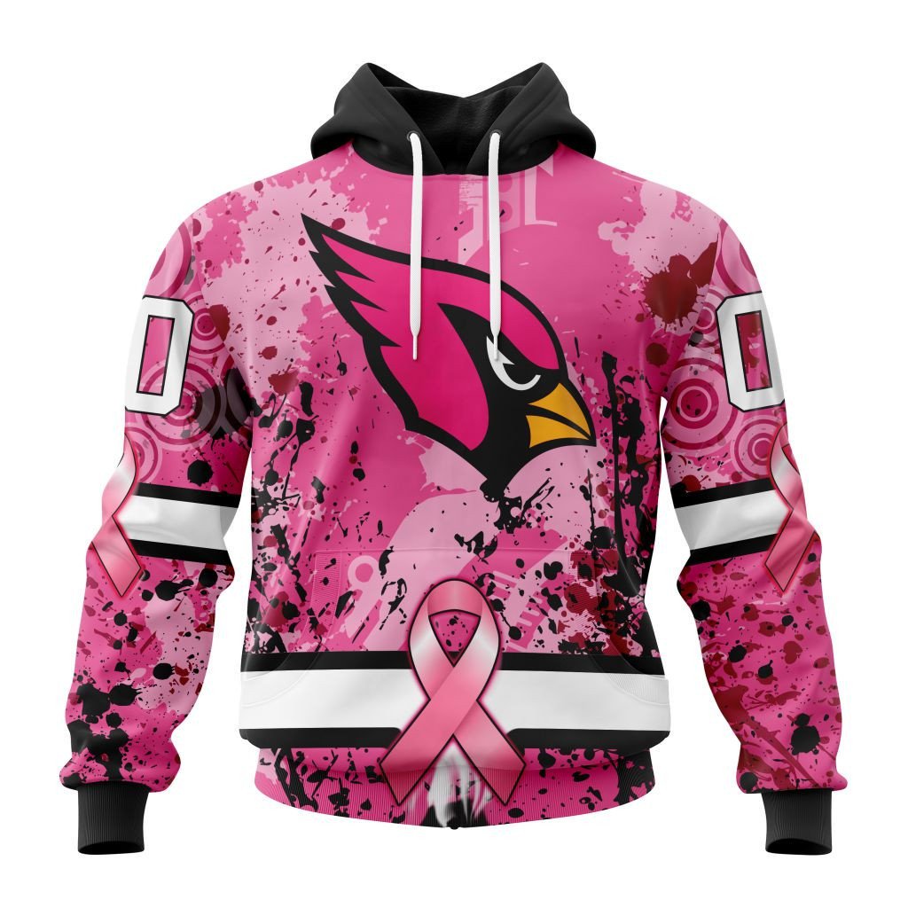 Nfl Arizona Cardinals Specialized Specialized Design I Pink I Can In October We Wear Pink Breast Cancer Hoodie Zip Hoodie PH801