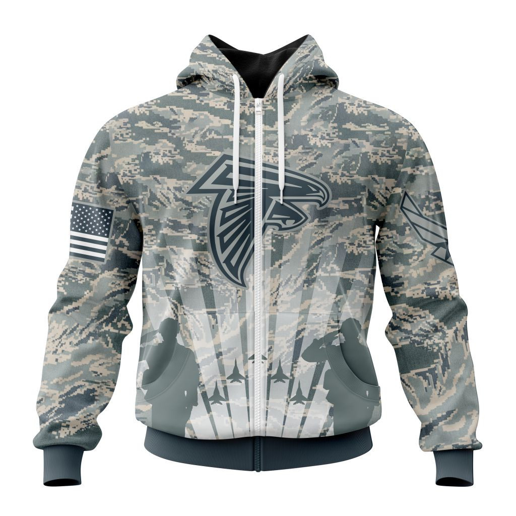 Nfl Atlanta Falcons Honor Us Air Force Veterans St2201 Hoodie Zip Hoodie TR200