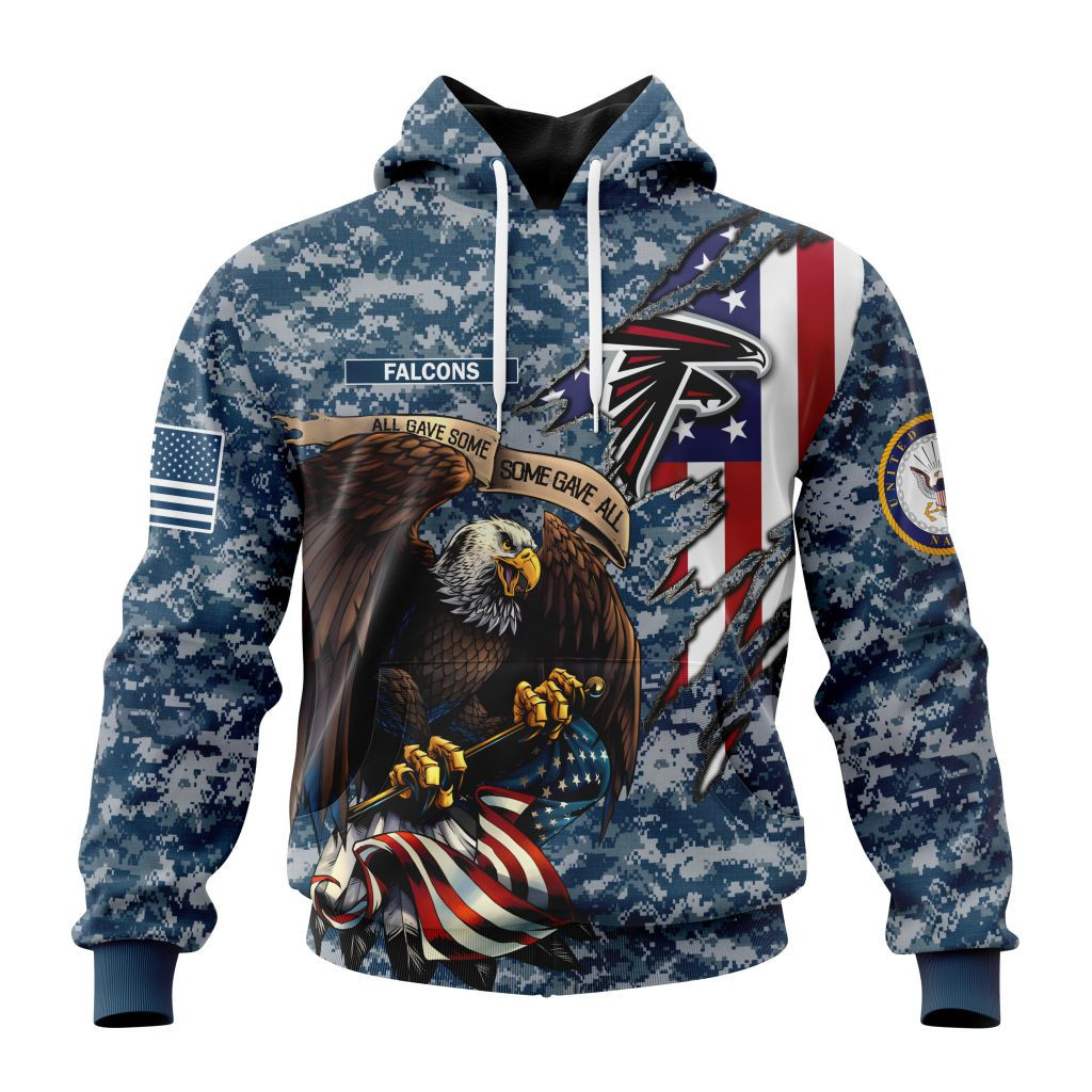 Nfl Atlanta Falcons  Honor Us Navy Veterans St2201 Hoodie Zip Hoodie TR352