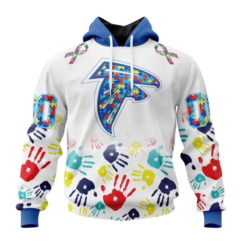 Nfl Atlanta Falcons Special Autism Awareness Design St2203 Hoodie Zip Hoodie PH116