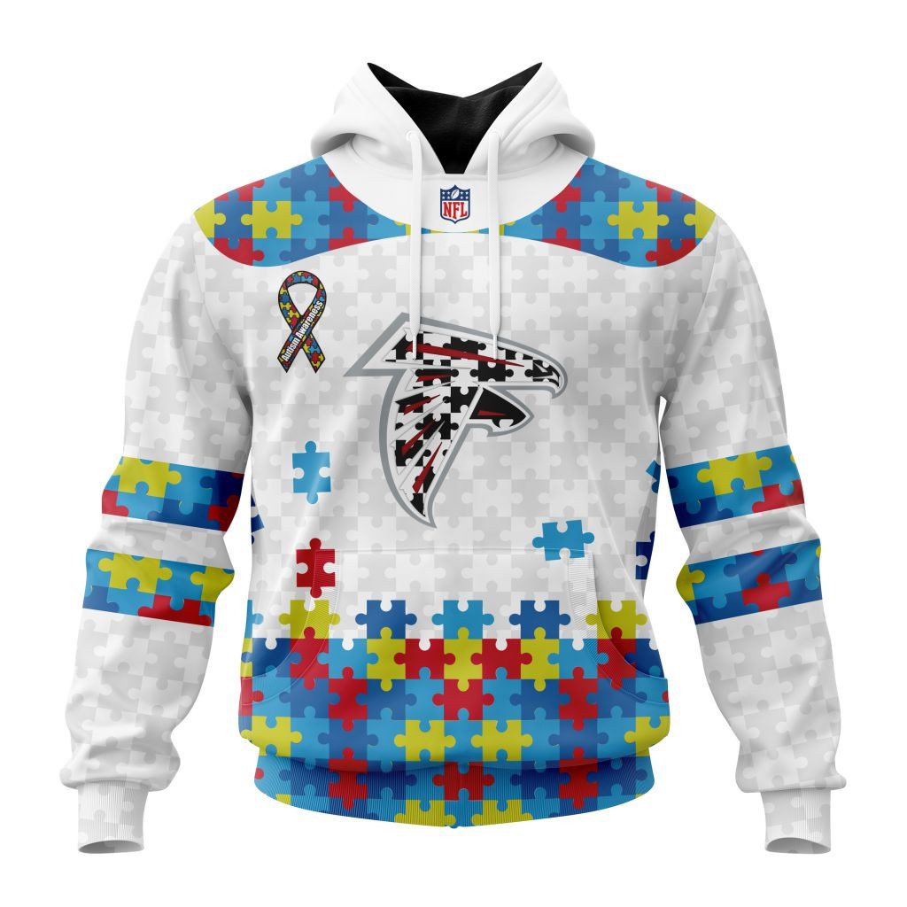 Nfl Atlanta Falcons Special Autism Awareness Design St2304 Hoodie Zip Hoodie TR63