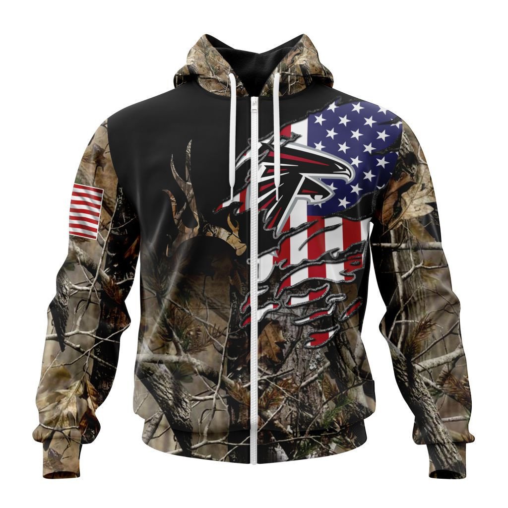 Nfl Atlanta Falcons Special Camo Realtree Hunting St2201 Hoodie Zip Hoodie TR754
