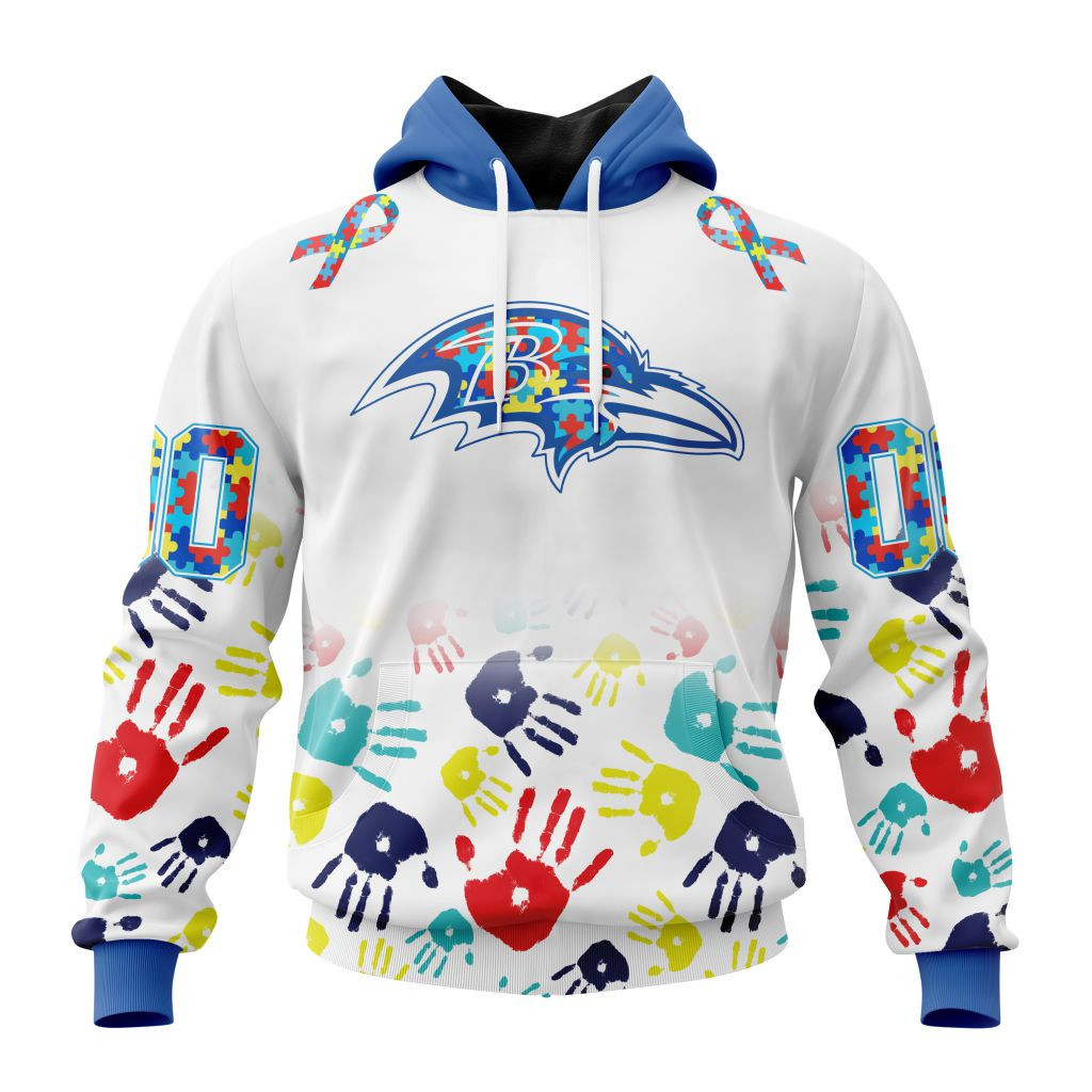 Nfl Baltimore Ravens Special Autism Awareness Design St2203 Hoodie Zip Hoodie PH114