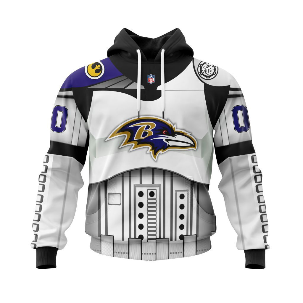 Nfl Baltimore Ravens Specialized Star Wars May The 4Th Be With You V0322 Hoodie Zip Hoodie TR680