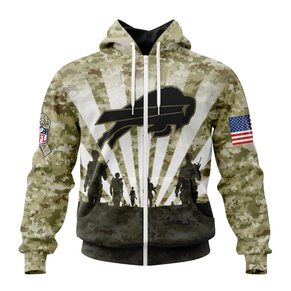 Nfl Buffalo Bills Salute To Service  Honor Veterans And Their Families St2201 Hoodie Zip Hoodie TR253