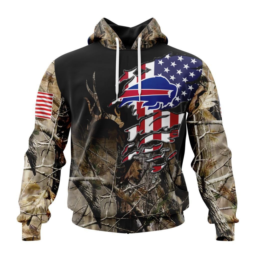 Nfl Buffalo Bills Special Camo Realtree Hunting St2201 Hoodie Zip Hoodie TR756
