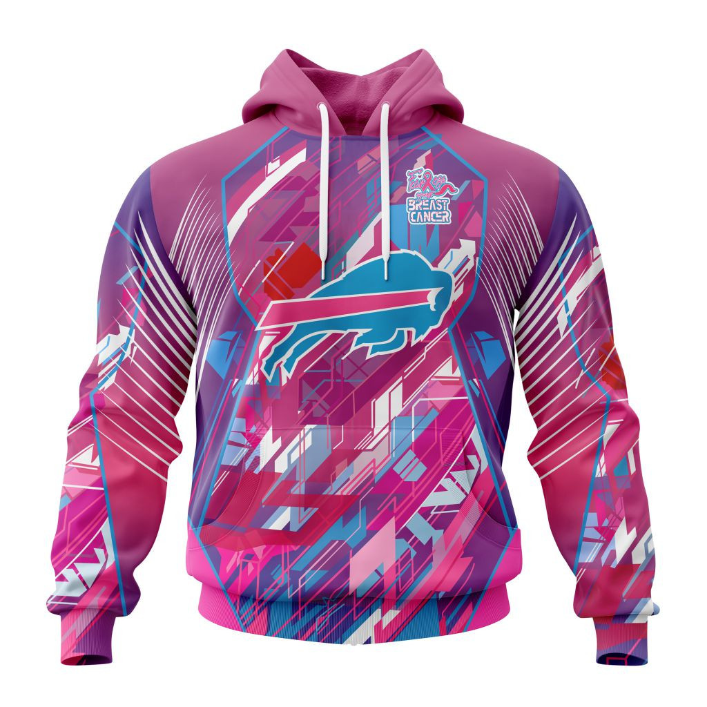 Nfl Buffalo Bills Specialized Design I Pink I Can Fearless Again Breast Cancer Hoodie Zip Hoodie TR735