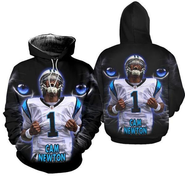 NFL Carolina Panthers Cam Newton 3D Hoodie, Zip Hoodie, Sweatshirt TR3513