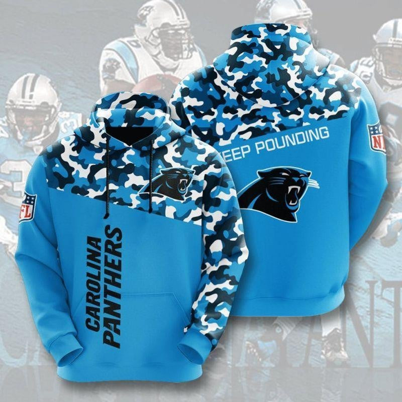 NFL Carolina Panthers Camouflage 3D Hoodie, Zip Hoodie, Sweatshirt TR3372