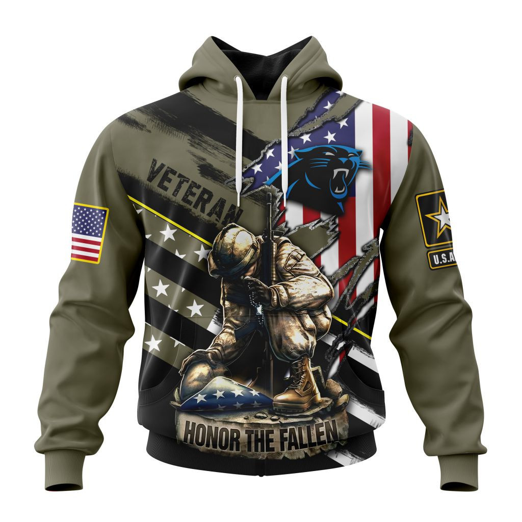 Nfl Carolina Panthers  Honor Veterans And Their Families St2202 Hoodie Zip Hoodie TR379