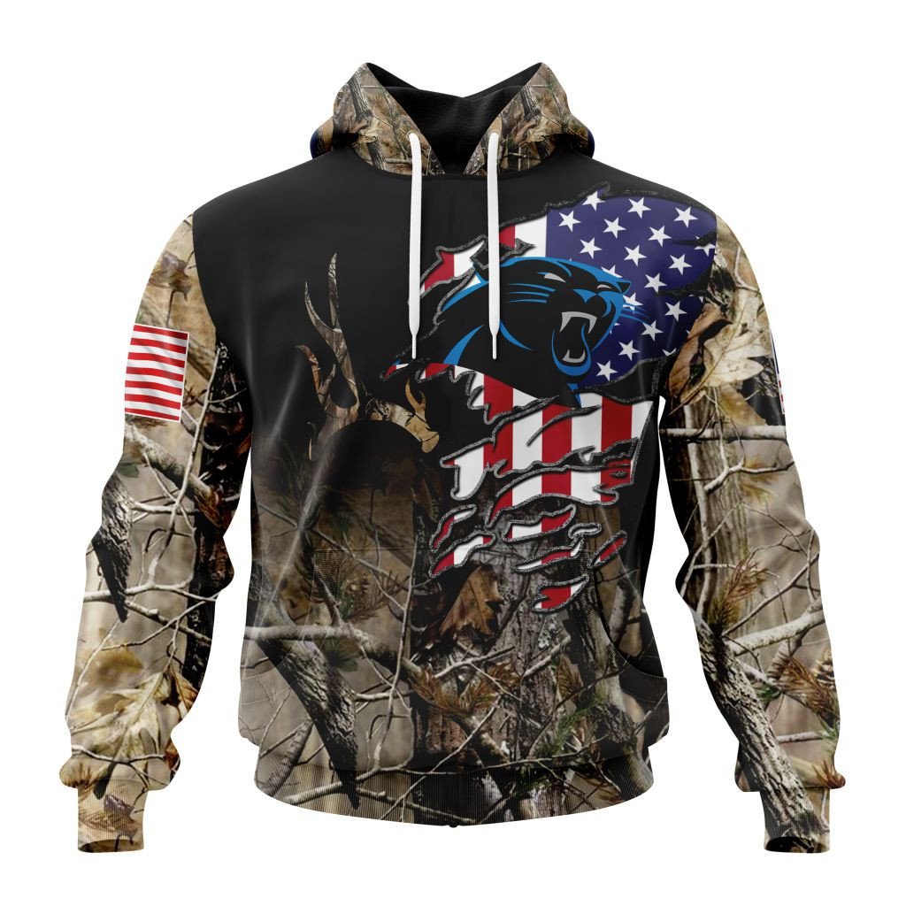 Nfl Carolina Panthers Special Camo Realtree Hunting St2201 Hoodie Zip Hoodie TR748