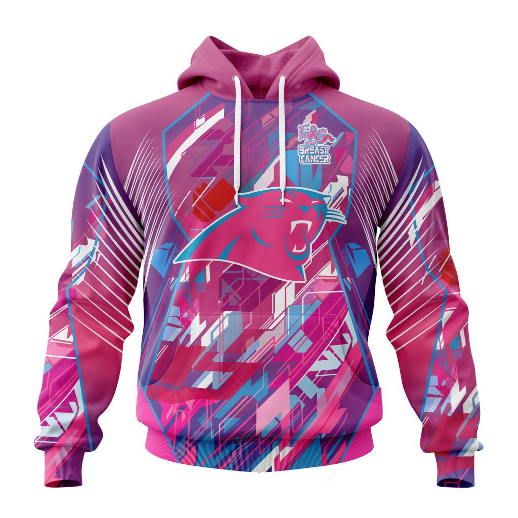 Nfl Carolina Panthers Specialized Design I Pink I Can Fearless Again Breast Cancer Hoodie Zip Hoodie TR732