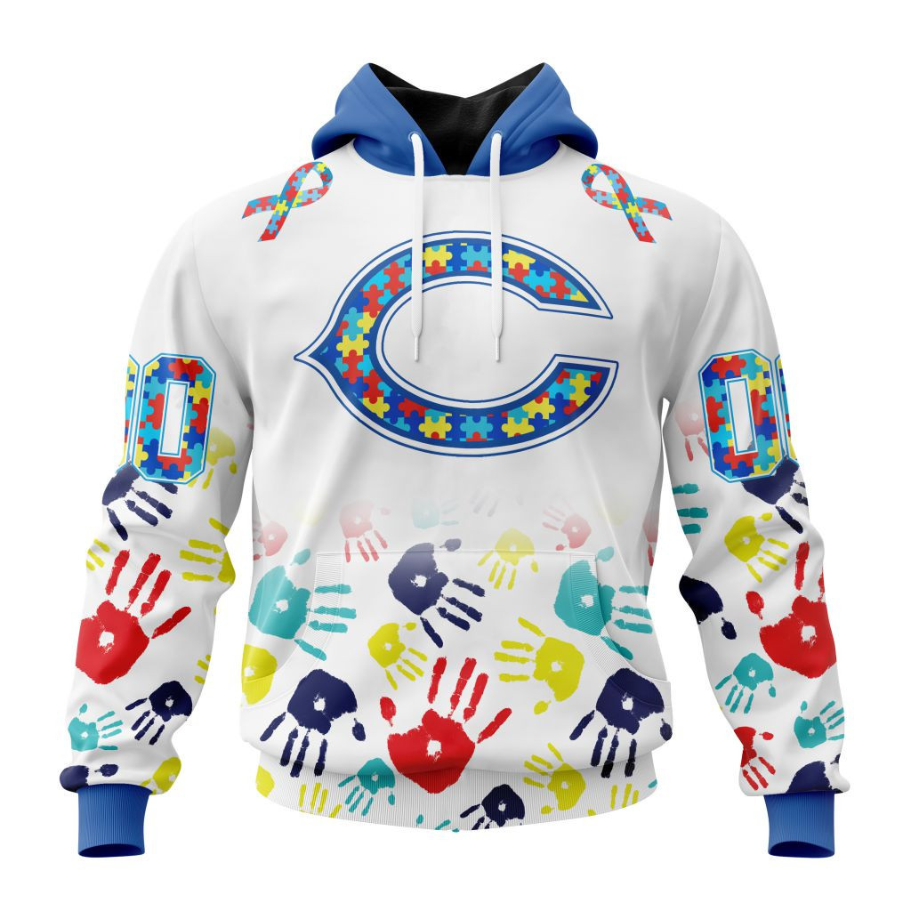 Nfl Chicago Bears Special Autism Awareness Design St2203 Hoodie Zip Hoodie PH111