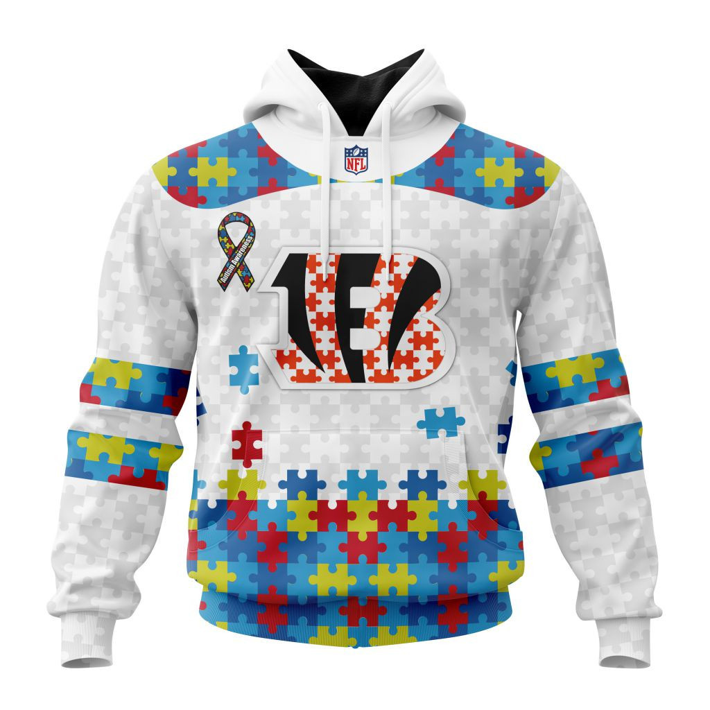Nfl Cincinnati Bengals Special Autism Awareness Design St2304 Hoodie Zip Hoodie TR60