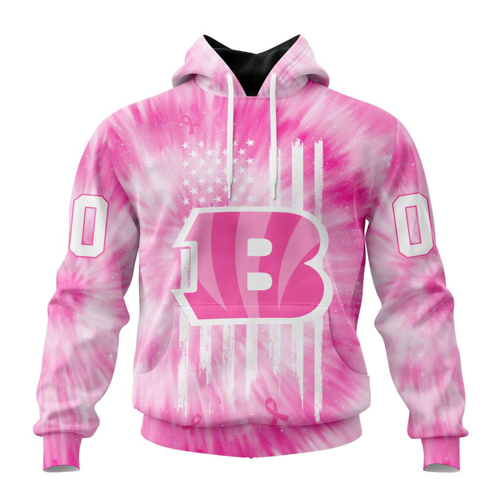 Nfl Cincinnati Bengals Special Pink Tie Dye St2201 Hoodie Zip Hoodie TR230