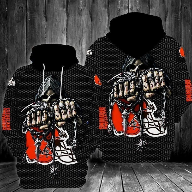 NFL Cleveland Browns 3D Hoodie, Zip Hoodie, Sweatshirt TR3670