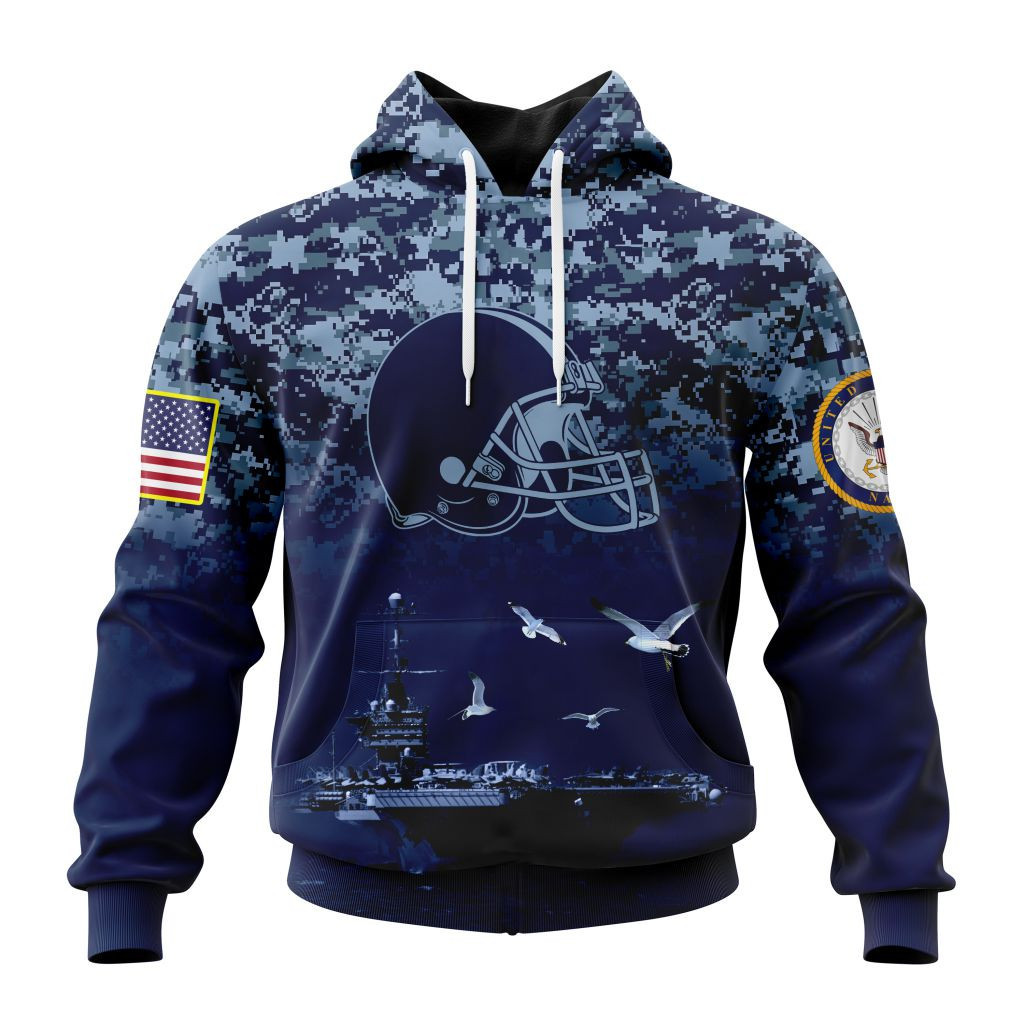 Nfl Cleveland Browns  Honor Us Navy Veterans St2202 Hoodie Zip Hoodie TR316