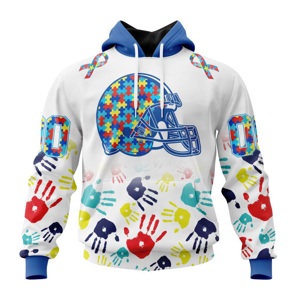 Nfl Cleveland Browns Special Autism Awareness Design St2203 Hoodie Zip Hoodie PH113